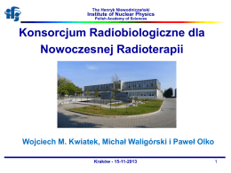 Konsorcjum Radiobiologiczne dla nowoczesnej radioterapii