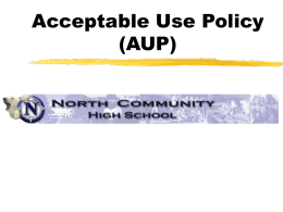 Acceptable Use Policy PowerPoint Presentation