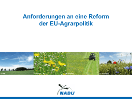 EU-Agrarpolitik - NABU-Netz