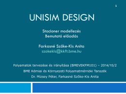 UniSim Design-SS.tutorial.2015