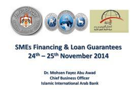 Dr. Mohsen Abu Awad - Jordan Loan Guarantee Corporation