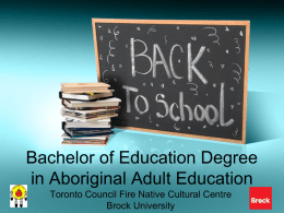 brockuniversity - Toronto Council Fire Native Cultural Centre