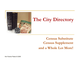 The City Directory - ourancestors.info