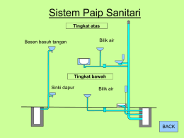 Layout sistem paip sanitari