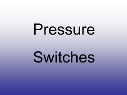 Pressure Switch Presentation