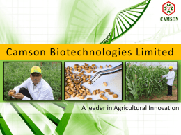 camsonsdesignrevised.. - Camson Bio Technologies Limited