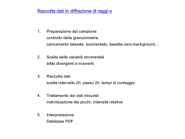 XRPD measuremnts – italian