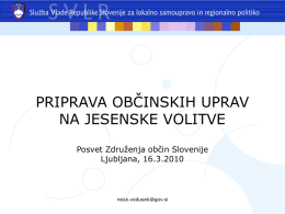 Diapozitiv 1 - Združenje občin Slovenije