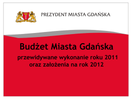 projekt budżetu na 2012 rok