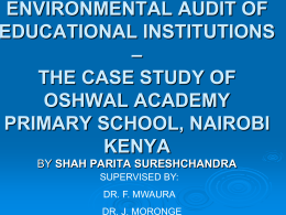 PPT - Department of Geography & Environmental Studies