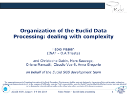 Organization of the Euclid Data Processing