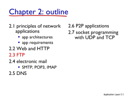 Chapter 2. Application Layer