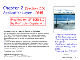 06a DNS - Communications Systems Center (CSC)