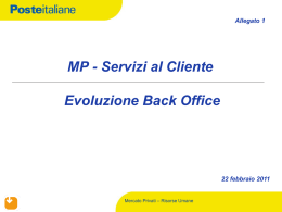Evoluzione Back office - Il Diavoletto delle Poste