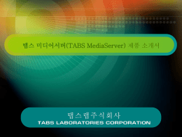탭스 미디어서버(TABS MediaServer)