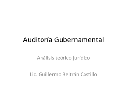 modulo AUDITORIA GUBERNAMENTAL.