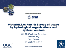 WaterML2.0: Part 1 - Open Geospatial Consortium