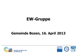 EW-Gruppe - Comune di Bolzano