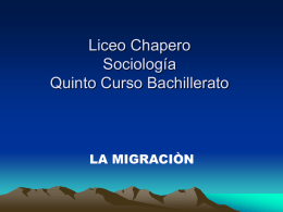 Migración - Liceo Chapero
