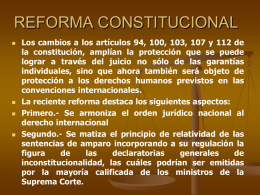Reforma Constitucional - Tribunal Superior de Justicia del Estado