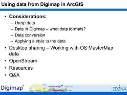 Data in Digimap - what formats?