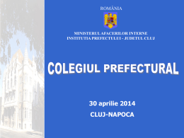 Aprilie 2014 - Prefectura Cluj