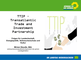 TTIP - Bündnis 90/Die Grünen Kreis Harburg Land