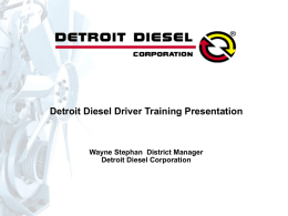 Detroit Diesel PowerPoint Template