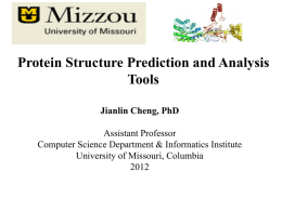 protein structure prediction - Computer Science