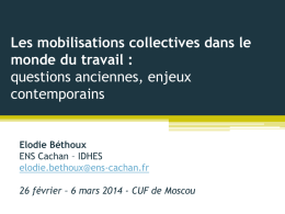 PPT bethoux - Sociologie CUF