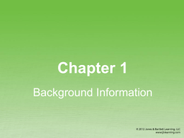 Chapter 1 Power Point Slides