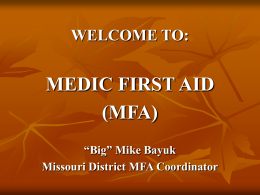 MEDIC FIRST AID (MFA)