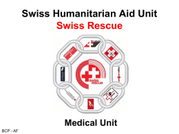 Swiss Humanitarian Aid Unit Swiss Rescue