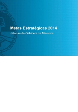Planificación 2014 - Jefatura de Gabinete de Ministros