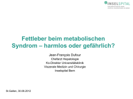 Fettleber beim metabolischen Syndrom (4521 kB, PPT)