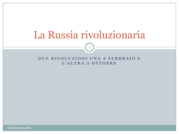 La Russia dalle Rivoluzioni alla Seconda guerra mondiale
