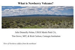 What is Newberry Volcano?
