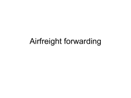 Airfreight forwarding