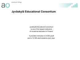 Jyv&auml;skyl&auml; Educational Consortium