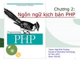 PHP cơ bản