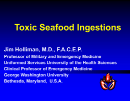 Toxic Seafood Ingestions - International Federation for Emergency
