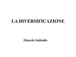 8. Diversificazione