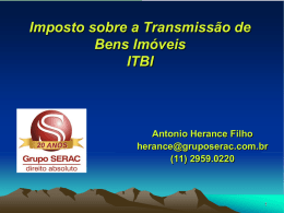Direito Tributário ITBI (Antonio Herance Filho)