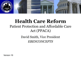 Preview of NAHU`s New Health Reform Certification Course: Part One