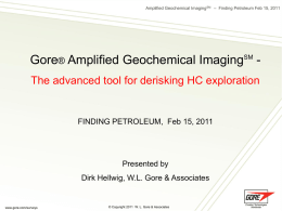 GORE Amplified Geochemical Imaging service is
