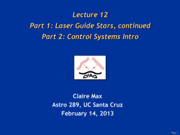 LGS Lecture ppt - UCO/Lick Observatory