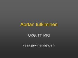 Aortan tutkiminen (Vesa J&auml;rvinen