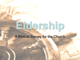 Eldership - Christ the Redeemer Church
