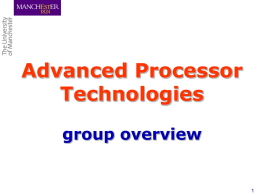 Advanced Processor Technologies