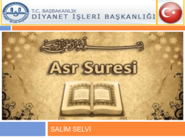 ASR SURESİ - Sunum Vaaz